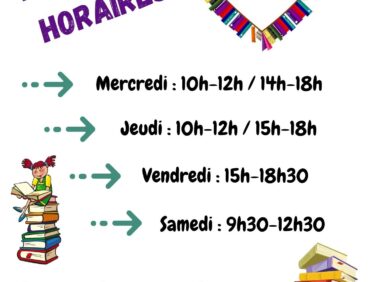 Nouveaux horaires de la médiathèque