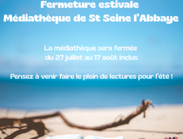 Fermeture estivale de la médiathèque